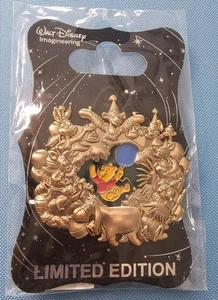 Disney WDI D23 LE300 Winnie the Pooh Stained Glass Disneyland Attraction Pin HTF - Picture 1 of 1