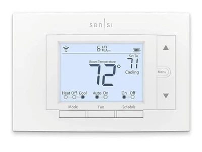 Ermerson Sensi ST55U Smart Wi-Fi Thermostat White ( New Open Box ) - Image 1 of 4