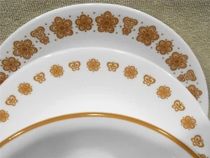 🦋16-pc Corelle BUTTERFLY Gold DINNERWARE SET Dinner Bread PLATES Dessert BOWLS - Picture 1 of 10