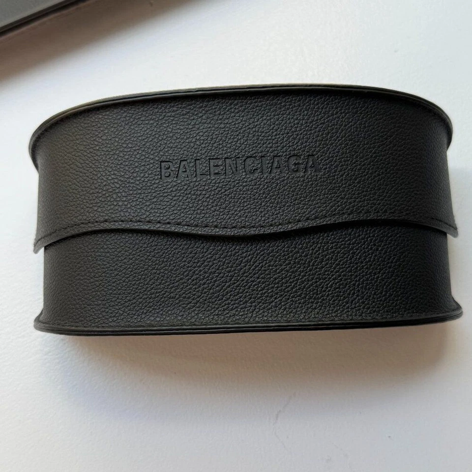 Balenciaga Black Sunglasses Case – Authentic Designer Hard Shell (Case Only) - Image 1 of 4