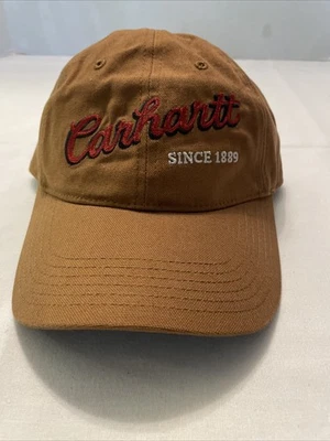 Шляпа Carhartt с ремешком на спине для взрослых коричневая утка холщовая рабочая одежда для конькобежцев гранж для рукоделия - Изображение 1 из 4