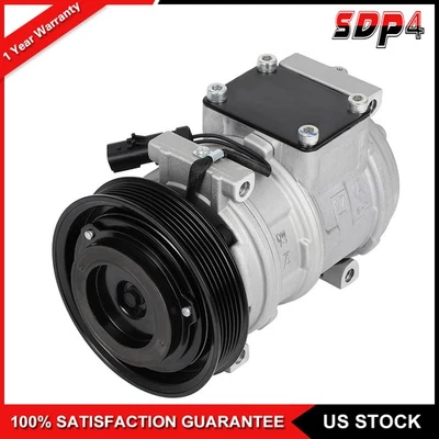 AC Compressor w/Clutch for Dodge Caravan Jeep Wrangler Plymouth Voyager 96-00 - Image 1 of 4