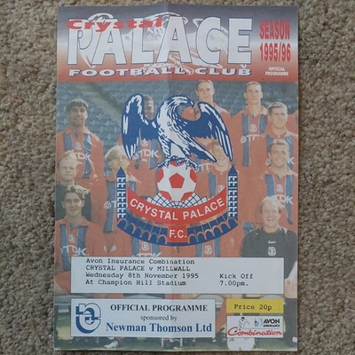 95/6 Crystal Palace vs Millwall (Avon Insurance Combination) - Image 1 of 3