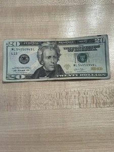2013 $20 Twenty Dollar Note Fancy Serial Number Quad Doubles 54050949 - Picture 1 of 4