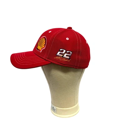Sombrero de carreras Team Penske Shell Pennzoil 22 Joey Logano NASCAR rojo bordado Foto 1 de 4