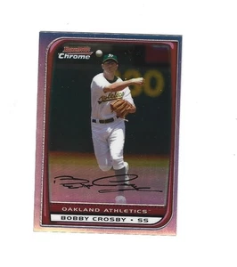 2008 Bowman Chrome Refractors #88 Bobby Crosby OAKLAND  ATHLETICS - Picture 1 of 2