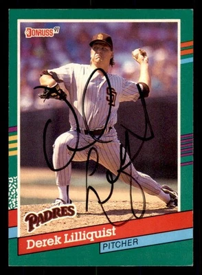 1991 Donruss Baseball #570 Derek Lilliquist Signed Autograph (no COA) - Image 1 of 2