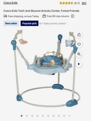 Cosco Kids Twirl-and-Bounce Activity Center, Forest Friends - Image 1 of 3