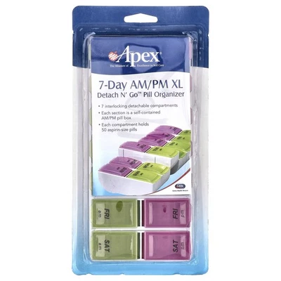 7-Day AM/PM XL, Detach N' Go™ Pill Organizer, 1 Pill Organizer - Image 1 of 4