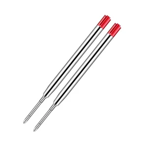 For Parker Ballpoint Pen - 2x Red Medium 0.7mm Compatible Ink Refills | FPC - Picture 1 of 3