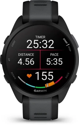 SALE! Garmin Forerunner 165 - 100% AUTHENTIC,Color: Black/Slate Gray,free ship