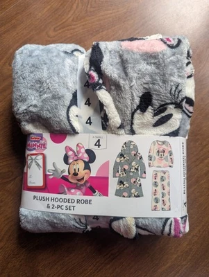Conjunto de bata y pijama de 3 piezas para niñas Minnie talla XS 4 Foto 1 de 4