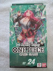 ONE PIECE JEWELRY BONNEY 24 TCG Sealed Starter Deck Bandai Free Shipping - Picture 1 of 2