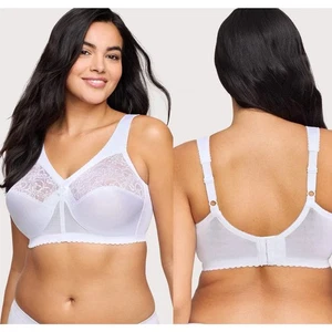 Glamorise MagicLift Original Support Bra White 56C Style 1000 NWOT - Picture 1 of 11