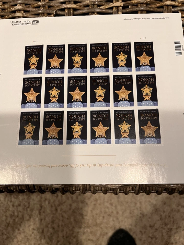 20 Medal Of Honor Forever Stamps - Image 1 of 4