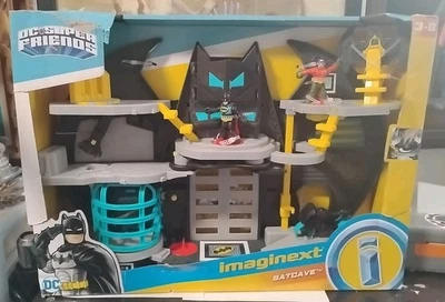 Fisher Price Imaginext Dc Super Friends Batman Batcave - New In Damaged Box - Image 1 of 4
