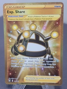 Exp. Share Gold Secret Rare Pokemon Card 180/163 Battle Styles Near Mint - Picture 1 of 2