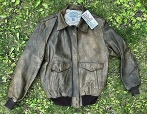 VTG Mid Western Sport Togs Genuine Deerskin Leather Bomber Jacket Men’s Sz 40 - Picture 1 of 6