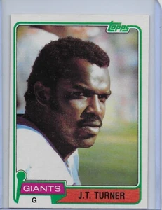 Topps #356 J.T. 1981 Gigantes de Nueva York Turner - Imagen 1 de 2