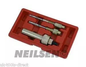 3pc Glow Plug Extractor Puller Remover & Reamer Removal Set Kit 8,10 &12mm - Picture 1 of 1