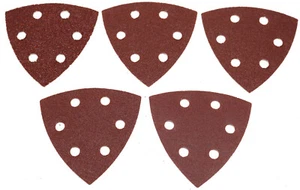 5 x Blackspur Mouse Sander Detail Sanding Sheets Pads 6 Hole Fine Med Coarse  - Picture 1 of 4