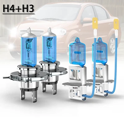 Para Para Subaru Forester 2003-2005 4x Faro Halógeno Hi/lo Haz Niebla Bombillas Foto 1 de 4