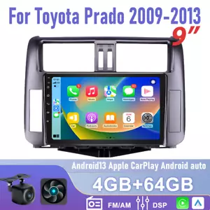 Wireless Carplay Android auto 64G For Toyota Prado 2009-2013 Car Radio head unit - Picture 1 of 15