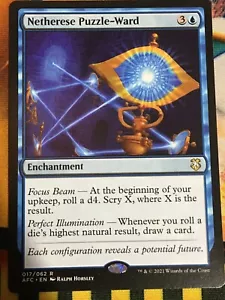 C5318 MAGIC MTG COMMANDER FORGOTTEN REALMS NETHERESE PUZZLE-WARD #017 NM RARE - Picture 1 of 12
