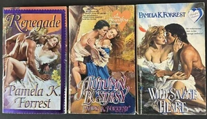 3 Pamela K. Forrest Books- Wild Savage Heart, Autumn Ecstasy, Renegade - Bild 1 von 3