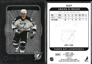 07/08 2007-08 O-Pee-Chee Micromotion schwarz #437 Shane O'Brien Lightning/100 - Bild 1 von 1