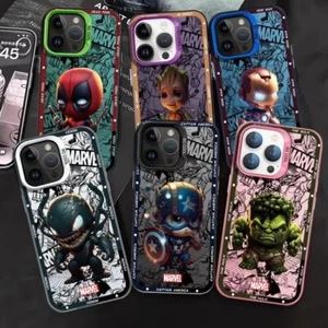Custodia cellulare Marvel Avengers l Spiderman Groot Venom Hulk cover custodia Apple iPhone - Foto 1 di 8