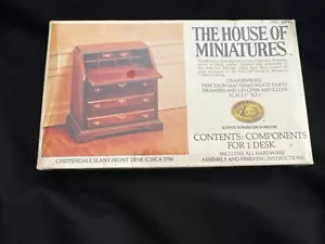 House of Miniatures Kit #40042 Chippendale Slant Front Desk Circa1750 Sealed/NIB - Picture 1 of 2