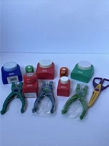 Variety Lot of 10 Paper Punches + 1 Paper Shaper Scissors Scrapbooking Supplies - Picture 1 of 4
