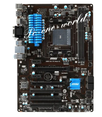 MSI A88X-G41 PC MATE V2 Motherboard AMD A88X Socket FM2+ DDR3 DIMM HDMI ATX - Image 1 of 3