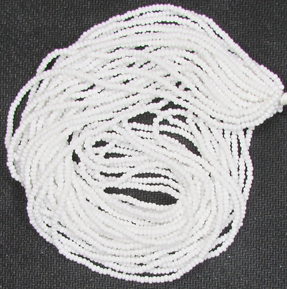 Czech 11/0 Preciosa Opaque Rocaille Glass Seed Beads 12-strand Hank 1 - Image 1 of 1