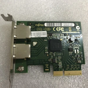 Fujitsu D3035-A11 Dual Port Gigabit Ethernet Network Card S26361=Intel I350 - Picture 1 of 4