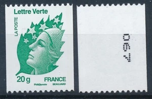 Timbre France 4597** Marianne de Beaujard roulette verte philaposte ref BNJ 2/2 - Imagen 1 de 1