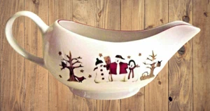 Sakura Debbie Mumm Mumm Muñeco de nieve Cerámica / Porcelana Salsa Barco Navidad Invierno - Imagen 1 de 6