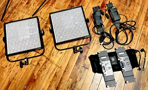 Litepanels 1x1 Bi-Color LED Kit - (2) Lights (2) stands and cases. - Picture 1 of 15
