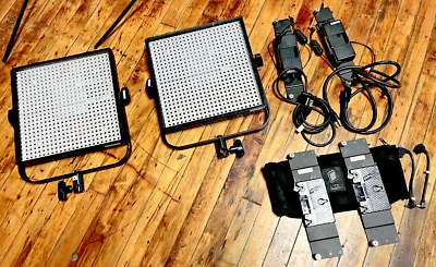 Litepanels 1x1 Bi-Color LED Kit - (2) Lights (2) stands and cases. - Image 1 of 4