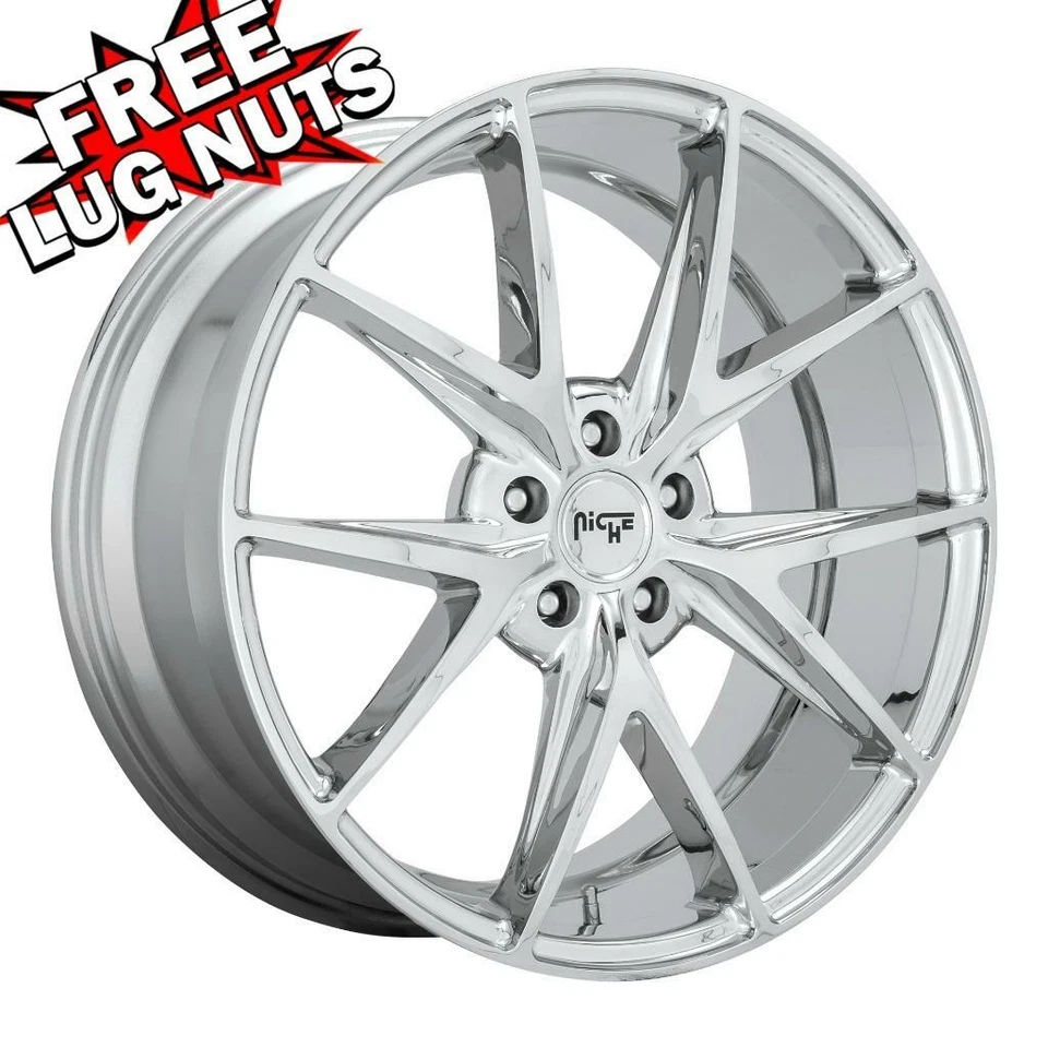 Llanta 18 pulgadas 18x8 Nicho M248 MISANO CROMO 5x120 +40 Foto 1 de 1
