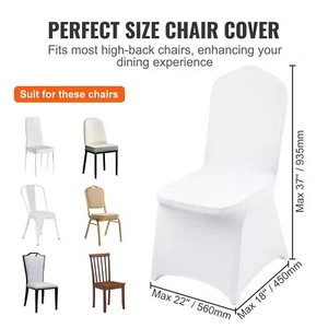 Chair Covers Folding Chairs Wholesale Polyester Spandex Chair Cover Stretch 12PC - Picture 1 of 9