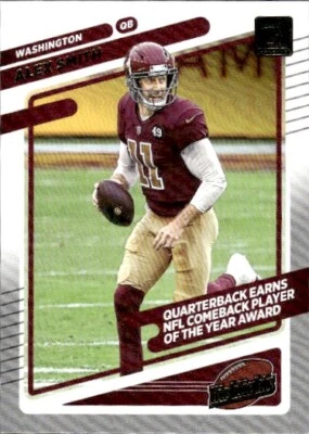 2021 Donruss #HI-20 Alex Smith Highlights Washington Football Team - Image 1 of 2