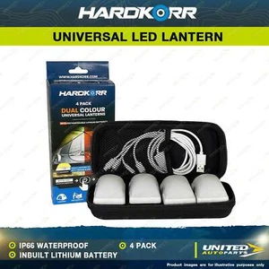 Hardkorr Dual Colour Universal LED Lantern with Inbuilt Lithium Battery 4 Pack - Picture 1 of 2