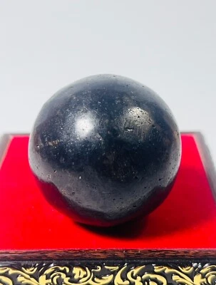 Amuleto Piedra Leklai Perla Negra 48 mm Magia Sanación Meditación Natural Top A+ Foto 1 de 4