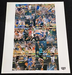 1992-93 UPPER DECK RARE UNCUT SHEET SCA #d /5000 SHAQUILLE O'NEAL MICHAEL JORDAN - Picture 1 of 5