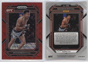 2023 Panini Prizm UFC Ruby Wave Prizm Brandon Royval #133