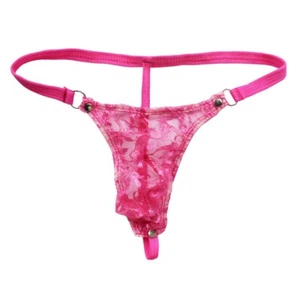 G-String Homme Slip Transparent Thong en Dentelle Fleur Sous-vêtements Lingerie - Bild 1 von 35