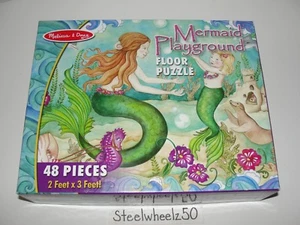 Rompecabezas de piso de patio de recreo sirena COMPLETO Melissa & Doug #4436 2 pies x 3 pies - Imagen 1 de 5