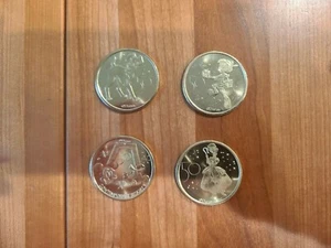 Disney 50th Anniversary Medallions x4, Contemporary, Tramp, Bo Peep, Pinnochio! - Picture 1 of 2